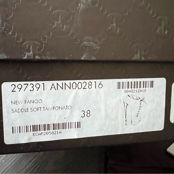 Gucci AUTHENTIC Fango Saddle Soft Tamponato NEW lLace-up Ankle Booties - Picture 10 of 14